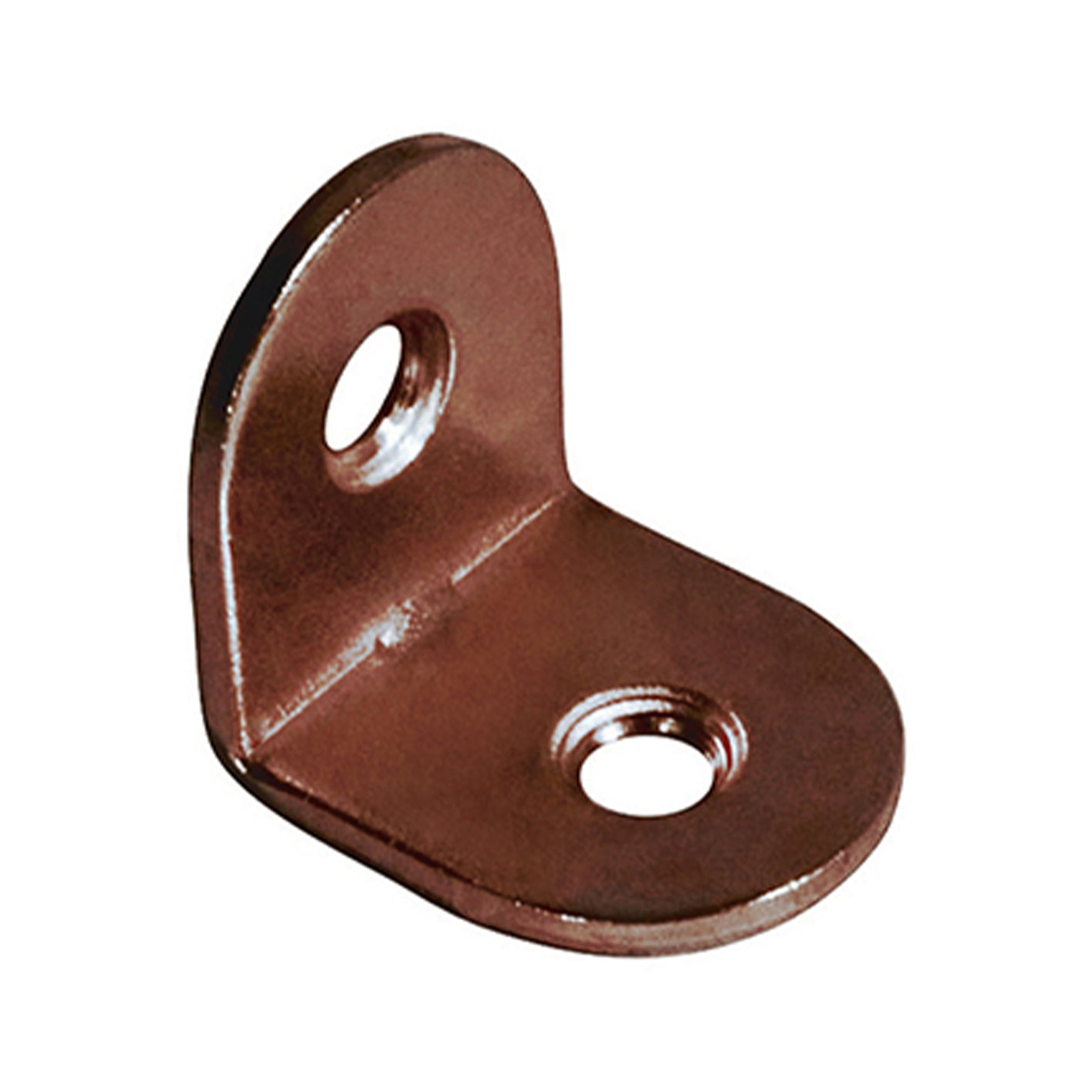 Lastrina piegata bronzata 25 x 25 x 15 spessore 1,5 mm. - 4 pz.