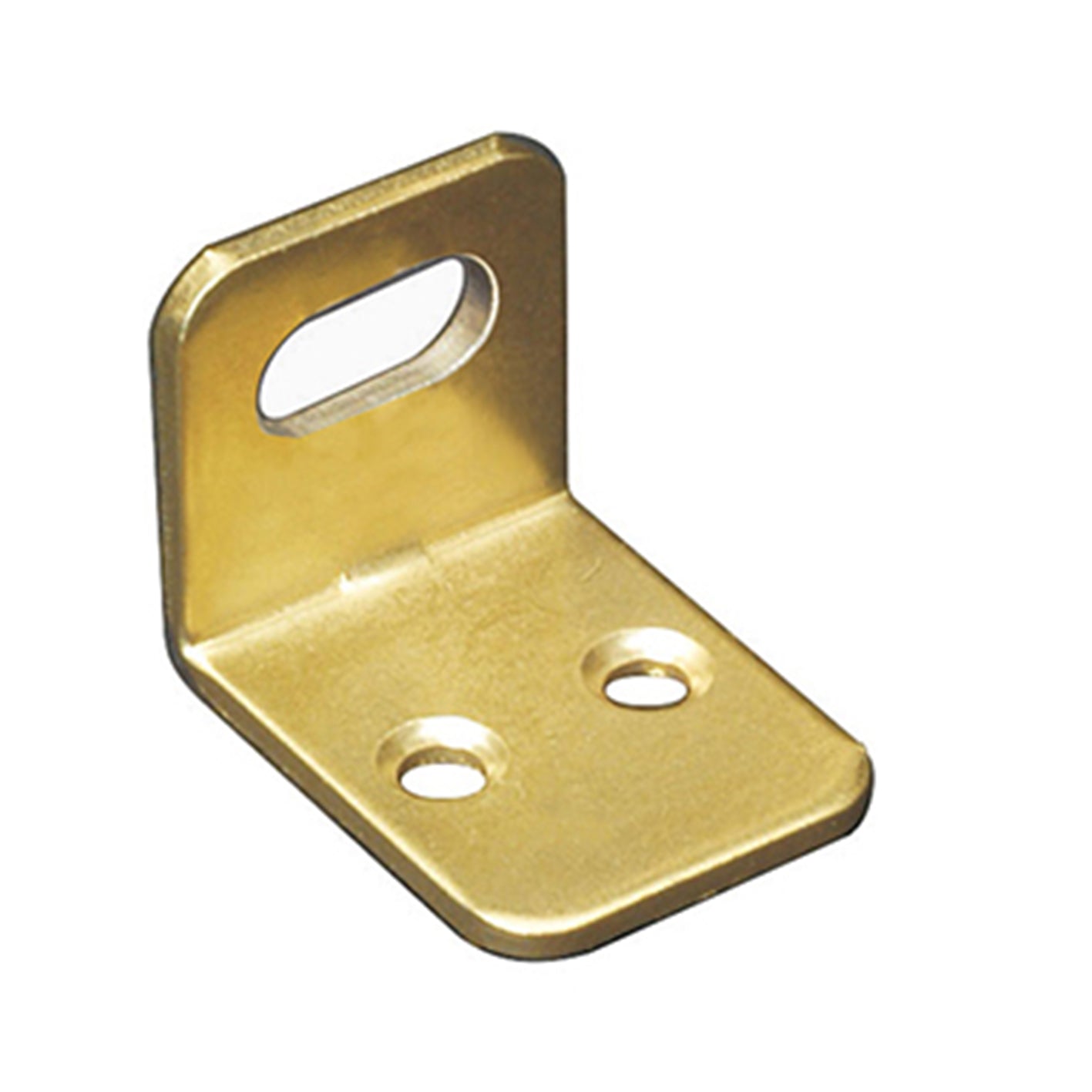 Squadretta per armadi con asola orizzontale ottonata 22 x 28 x 21 spessore 2 mm. - 4 pz.