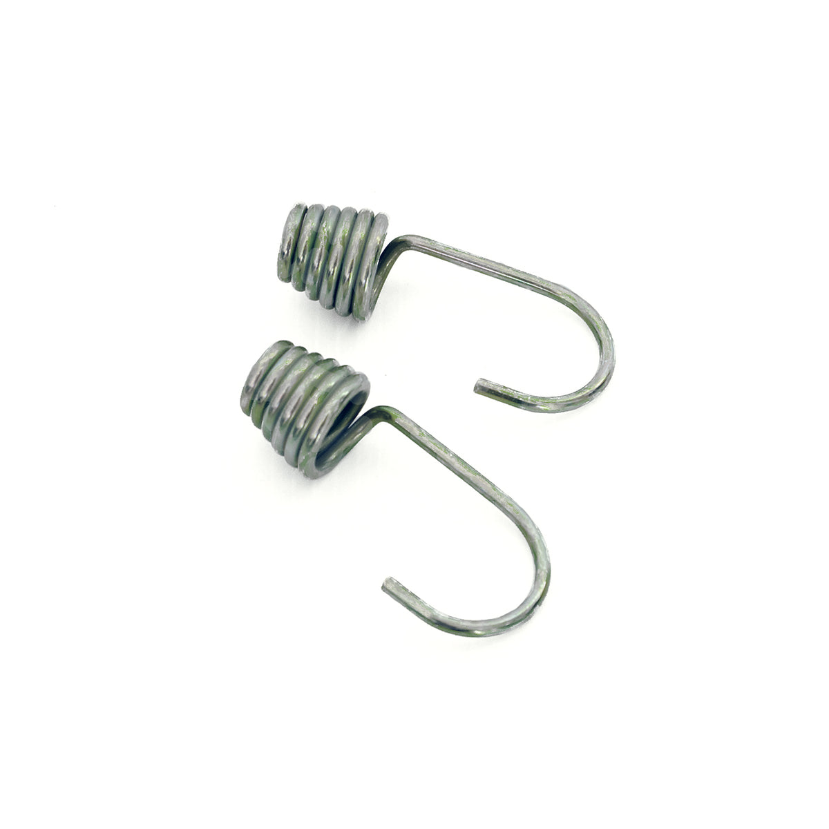 Ganci a uncino in acciaio zincato gricambio per elastici 8 mm. 2 pz.