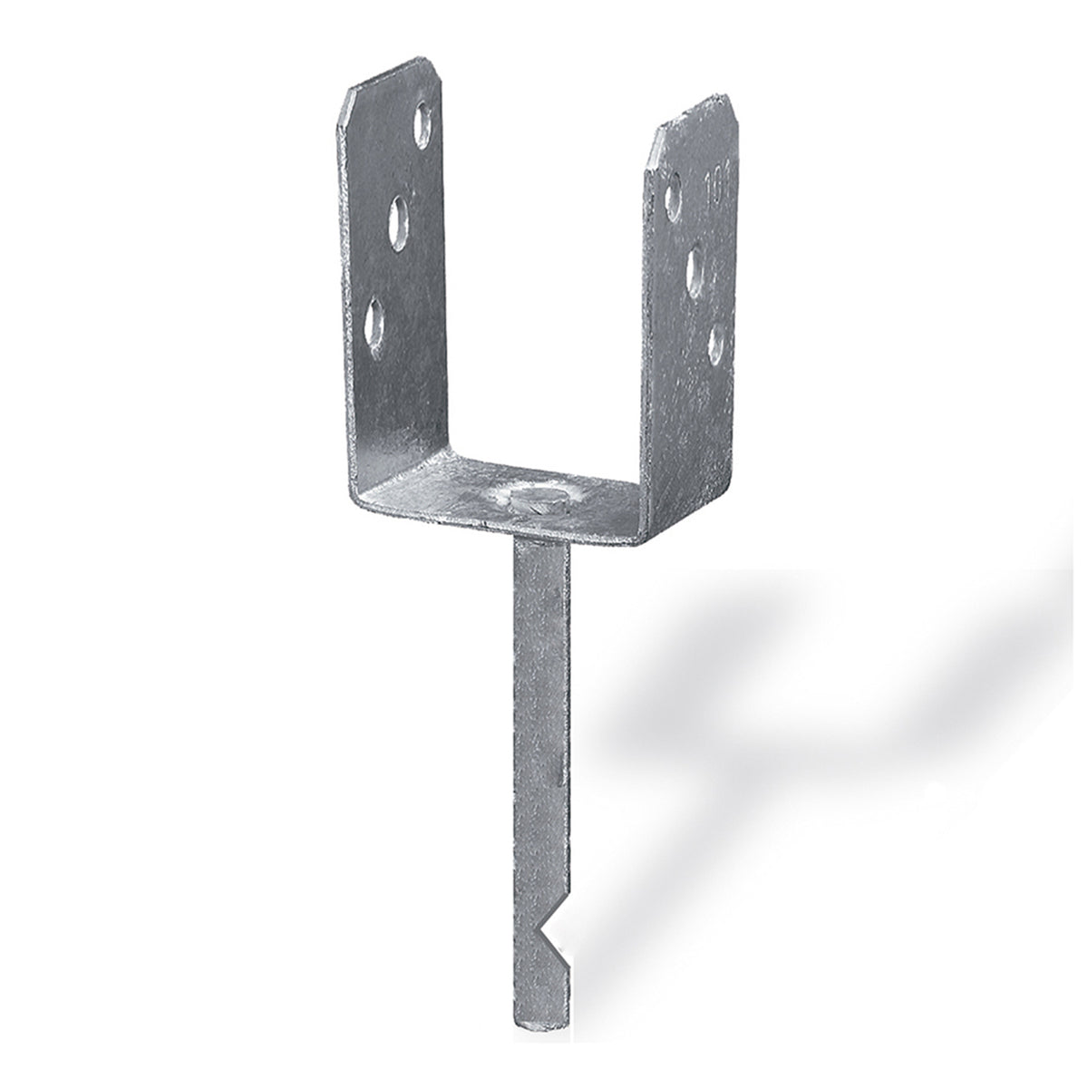 Supporto a "U" per pali 71 x 50 x 200 x 150 mm.