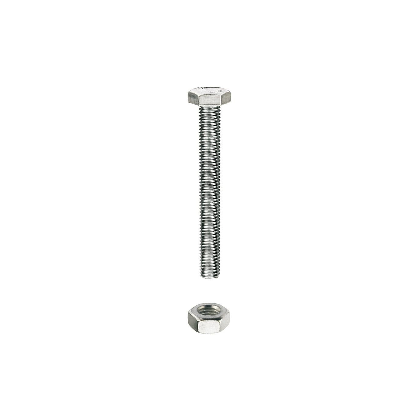 Bulloni testa esagonale DIN 933 - M6 x 40 - 15 pz.