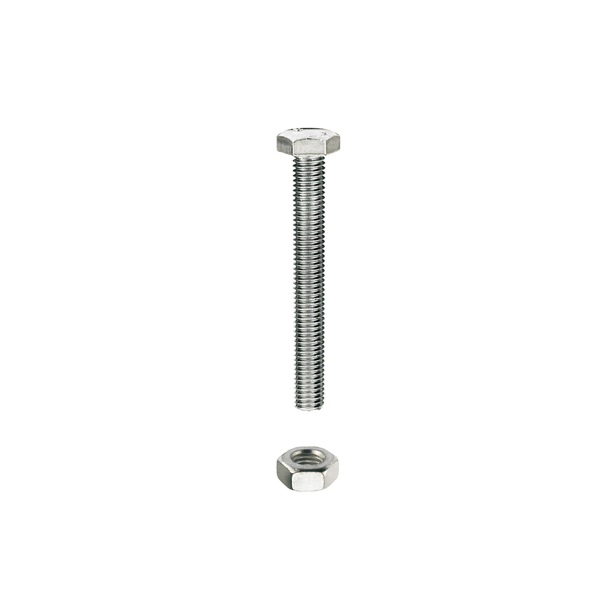 Bulloni testa esagonale DIN 933 - M8 x 80 - 4 pz.