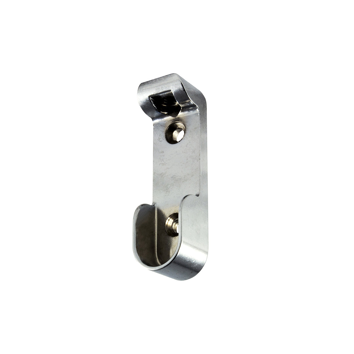 Supporti zama per tubo ovale - cromato - 2 pz.