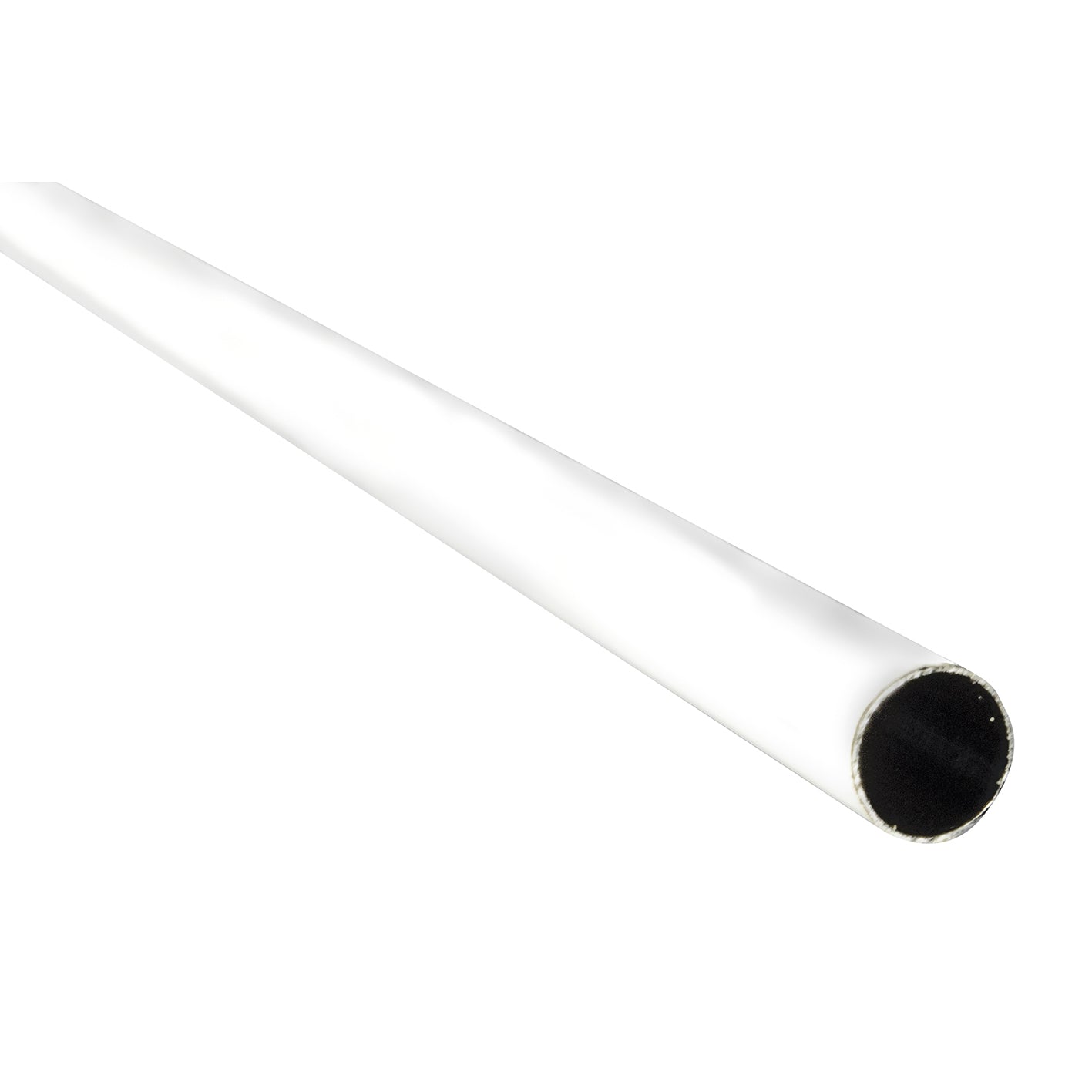 Tubo per armadi tondo rivestito - 200 cm. - bianco