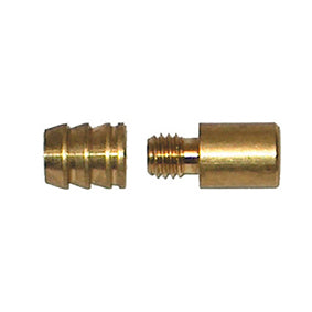 Reggipiani con bussola in ottone - 7 mm. - ottone nichelato - 8 pz.