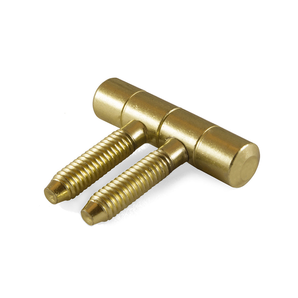 Cerniere per infissi "Anuba" in ferro ottonato 9 mm. 2 pz.