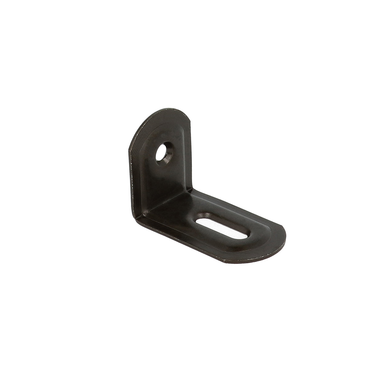 Lastrine ad angolo con asola in acciaio colore nero 23x28x38 mm. 4 pz.