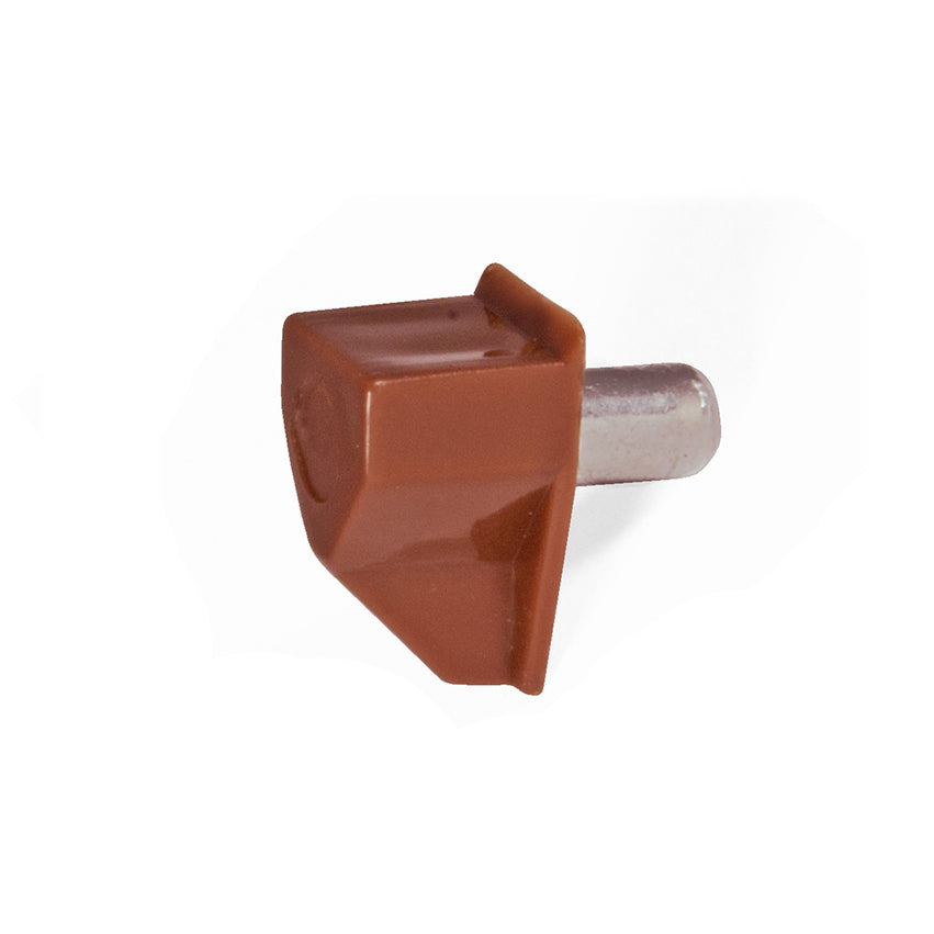 Reggipiani con perno in plastica marrone 5 mm. 16 pz.