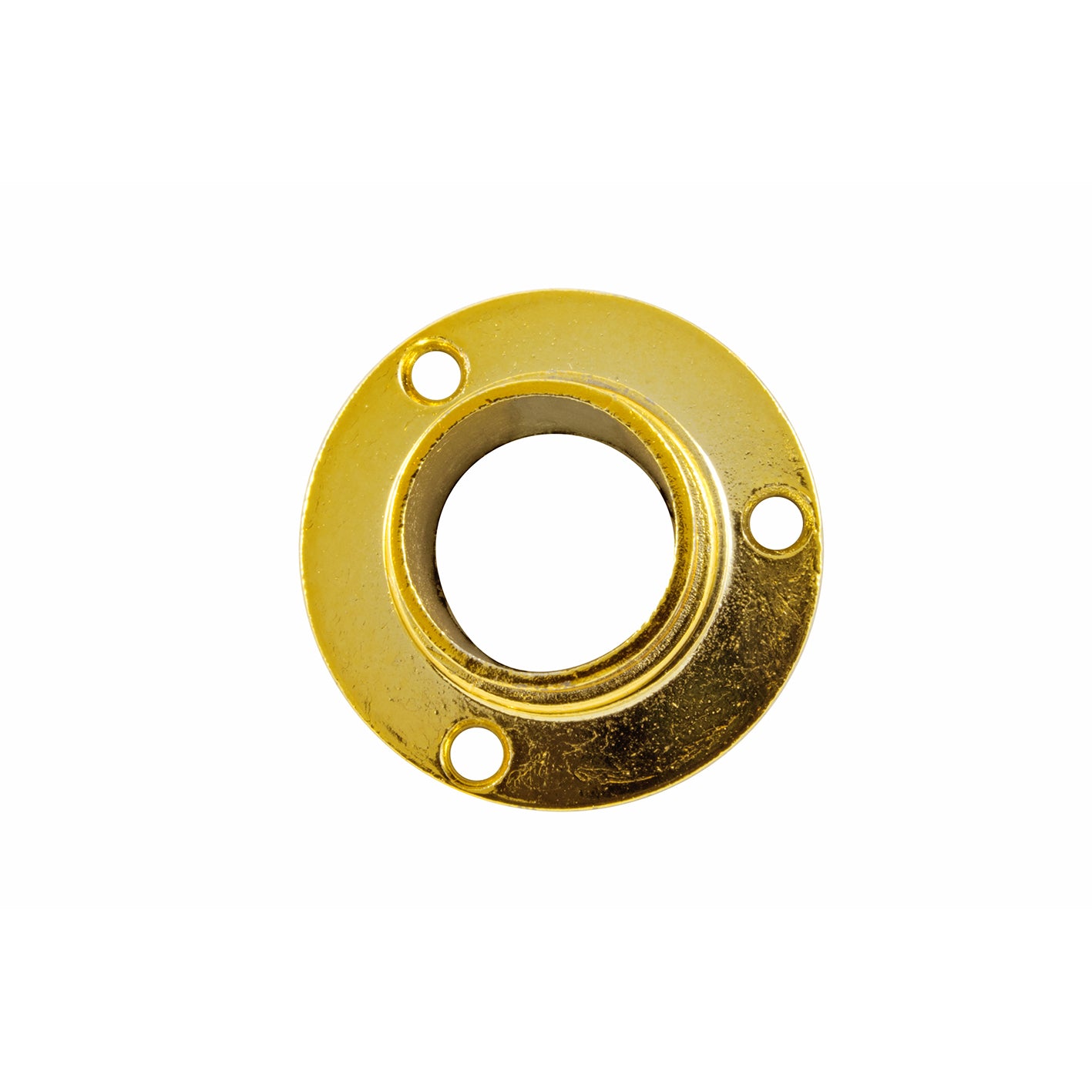 Supporti laterali per tubo tondo 20 mm. in zama ottonata 2 pz.