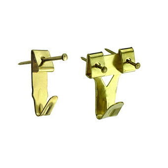 Ganci a X per fissaggio quadri assortiti con chiodini 8 pz.