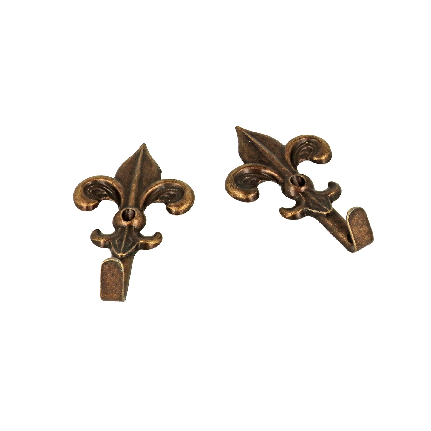 Ganci per quadri modello "Giglio" 19 x 32 mm. finitura bronzata 5 pz.