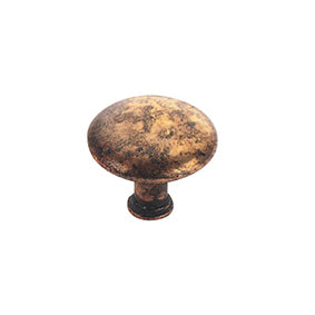 Pomolo in zama - 25 mm. - anticato