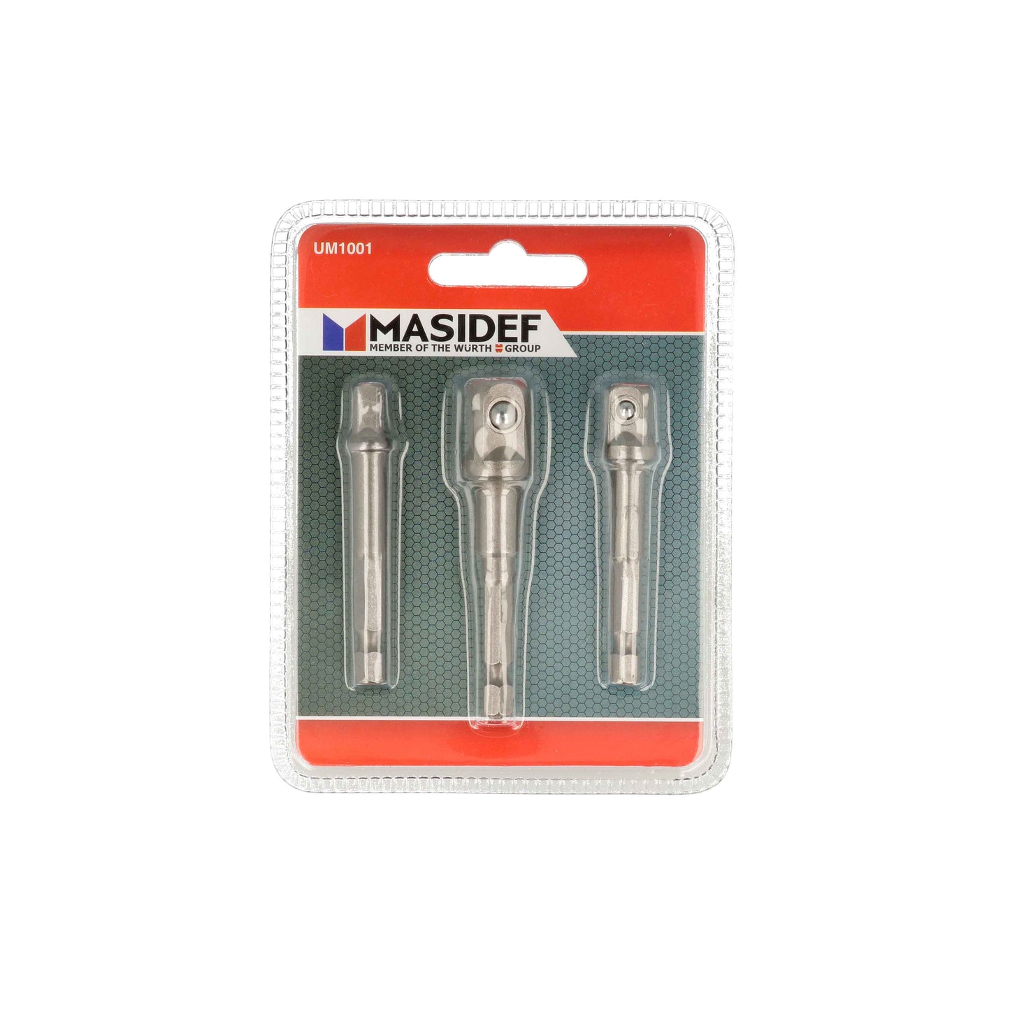 Adattatori da 50 mm. con attacco 1/4 per 1/4 3/8 1/2 3 pz.