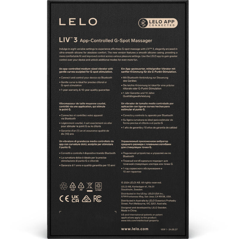 LELO - LIV 3 STIMOLATORE DEL PUNTO G ROSA