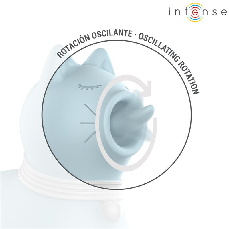 INTENSE - STIMOLATORE DUCHESS CON LINGUA ROTANTE 360 BLU