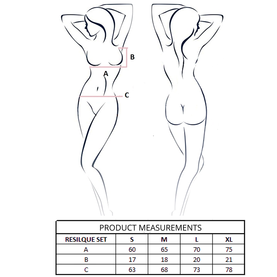 PASSION - RESILQUE REGGISENO + PERIZOMA BIANCO L/XL