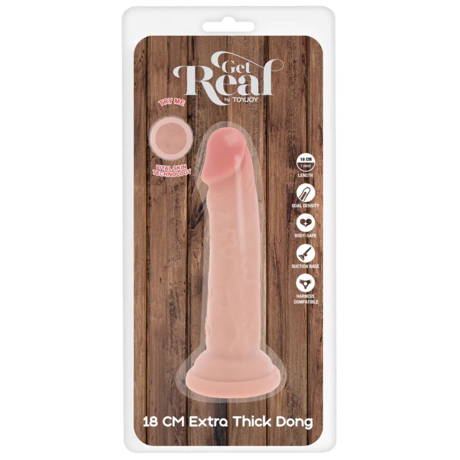 GET REAL - DONG DELUXE IN TPE A DOPPIA DENSIT 18 CM