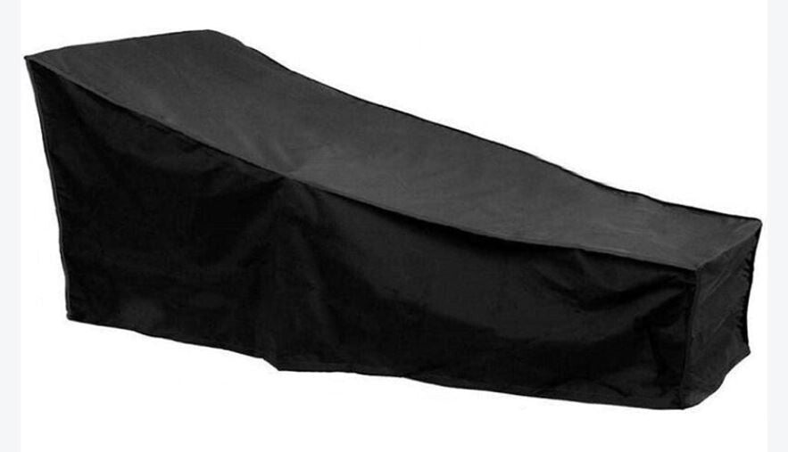 Copertura protettiva di colore nero per lettino prendisole in 210D Oxford PU Misure: 200x70x40 cm Resistente all'acqua, alla polvere e ai raggi UV