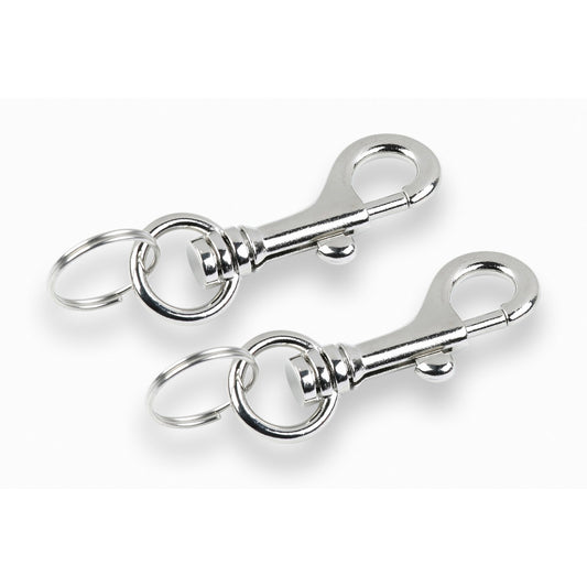 Moschettoni con anello 2 pz.