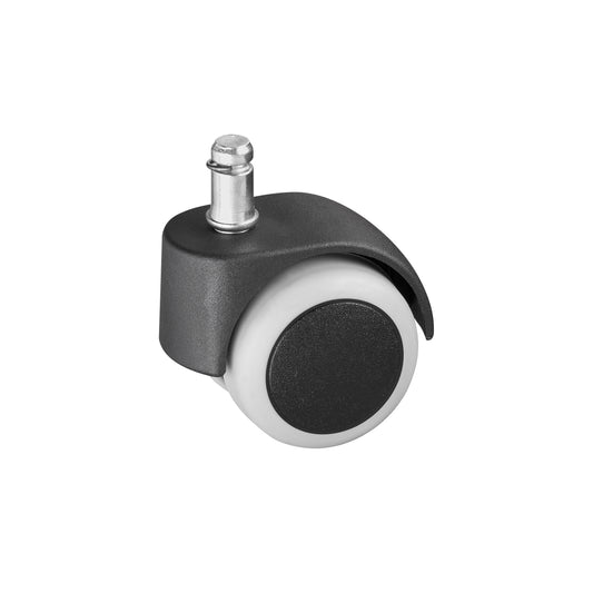 Ruota per sedie ufficio autofrenante  50 mm. perno ad incastro