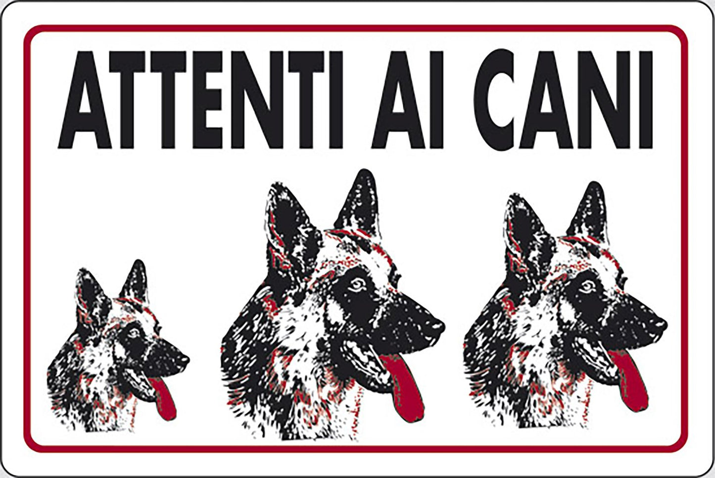 START Cartello Attenti ai Cani abitazioni privati 30CMx20CM Accessorio Originale