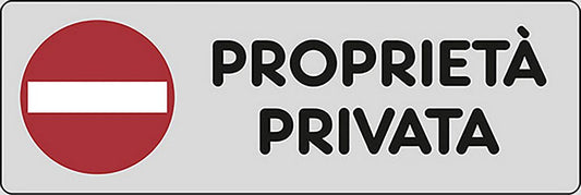 Adesivo Proprietà Privata abitazioni cancello 15CMx5CM