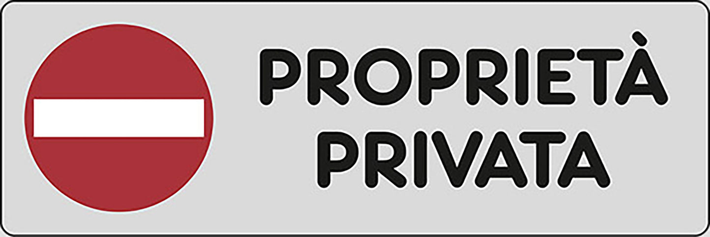 START Adesivo Propriet? Privata abitazioni cancello 15CMx5CM