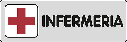 Adesivo Infermeria luoghi pubblici scuole 15CMx5CM