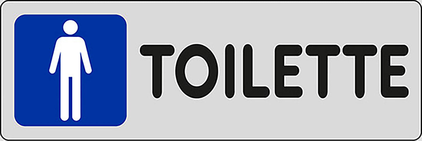 START Adesivo Toilette uomini negozi uffici luoghi pubblici 15CMx5CM