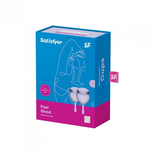 SATISFYER - COPPA MESTRUALE FEEL GOOD VIOLA 15 + 20 ML