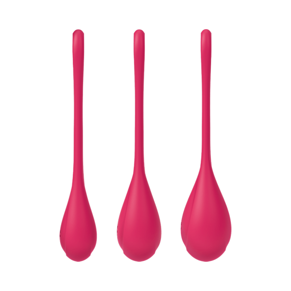 SATISFYER - SET DA ALLENAMENTO YONI POWER 1 ROSSO