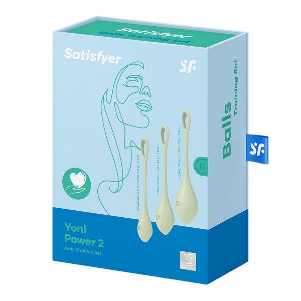 SATISFYER - SET DA ALLENAMENTO YONI POWER 2 VERDE
