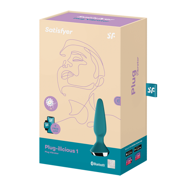 SATISFYER - PLUG ILICIOUS 1 PLUG VIBRATORE VERDE