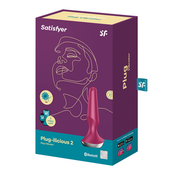 SATISFYER - PLUG ILICIOUS 2 PLUG VIBRATORE BERRY