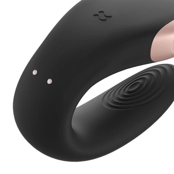 SATISFYER - VIBRATORE DOUBLE LOVE PARTNER DI LUSSO NERO