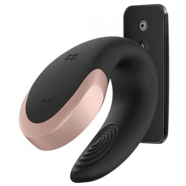 SATISFYER - VIBRATORE DOUBLE LOVE PARTNER DI LUSSO NERO
