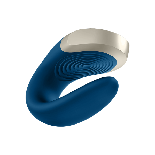 SATISFYER - VIBRATORE DOUBLE LOVE PARTNER DI LUSSO BLU