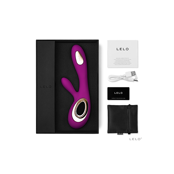 LELO - SORAYA VIBRATORE WAVE RABBIT DEEP ROSE