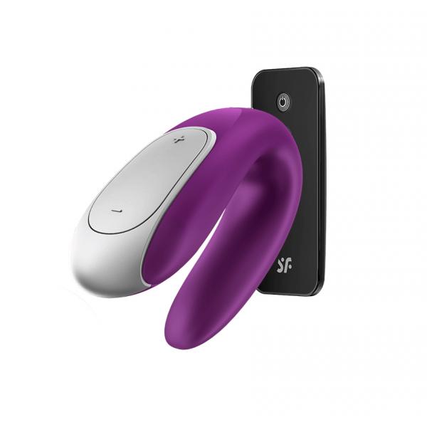 SATISFYER - VIBRATORE DOPPIO PARTNER DIVERTENTE VIOLA