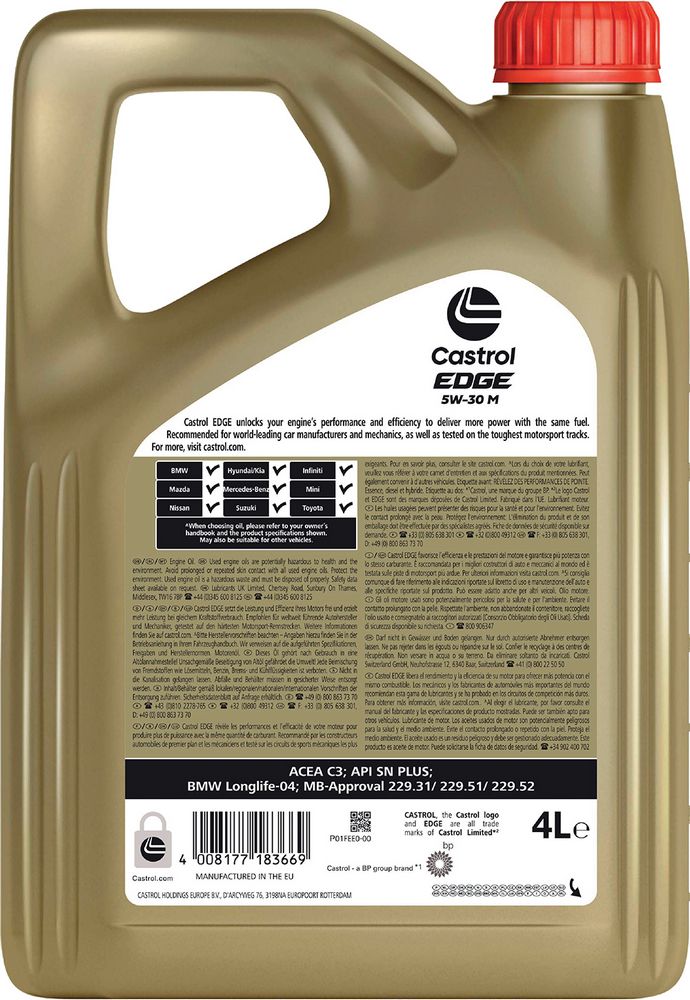 OLIO CASTROL EDGE 5W-30 M 4LT