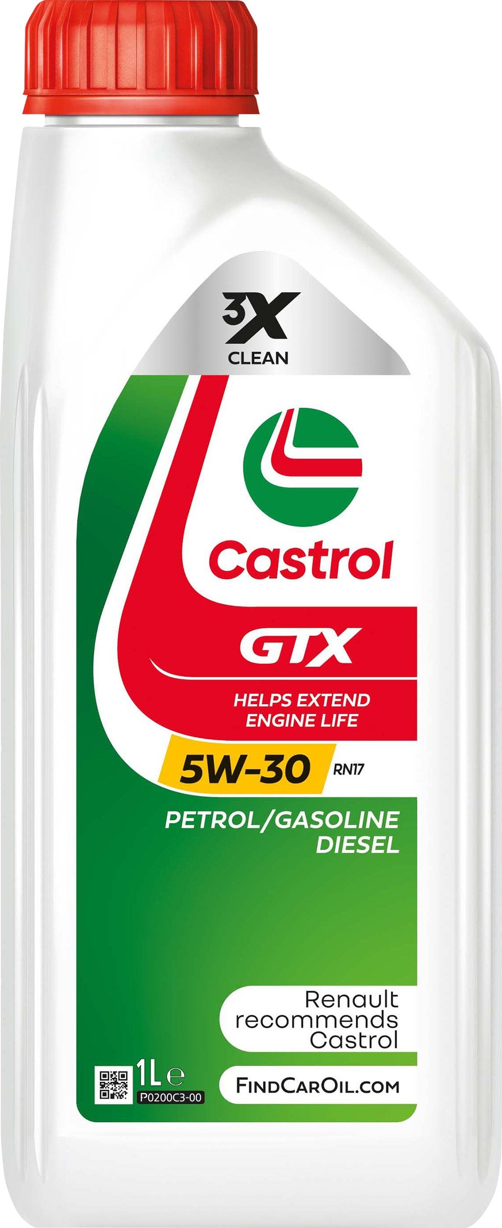 Castrol GTX 5W-30 RN17 1L Sintetico Olio Motore Lubrificante Auto Benzina Diesel