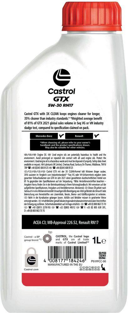 Olio GTX 5W-30 RN17 1LT