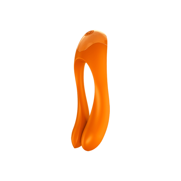 SATISFYER - VIBRATORE DA DITO CANDY CANE ARANCIONE