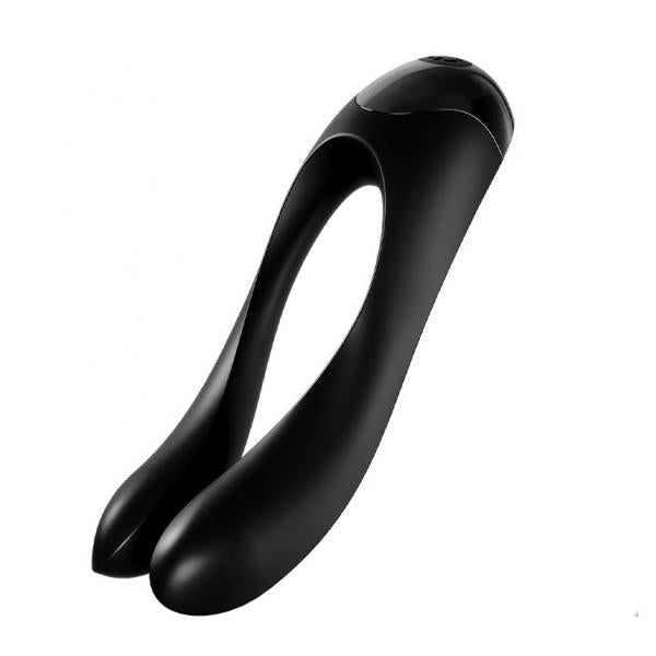 SATISFYER - VIBRATORE DA DITO CANDY CANE NERO