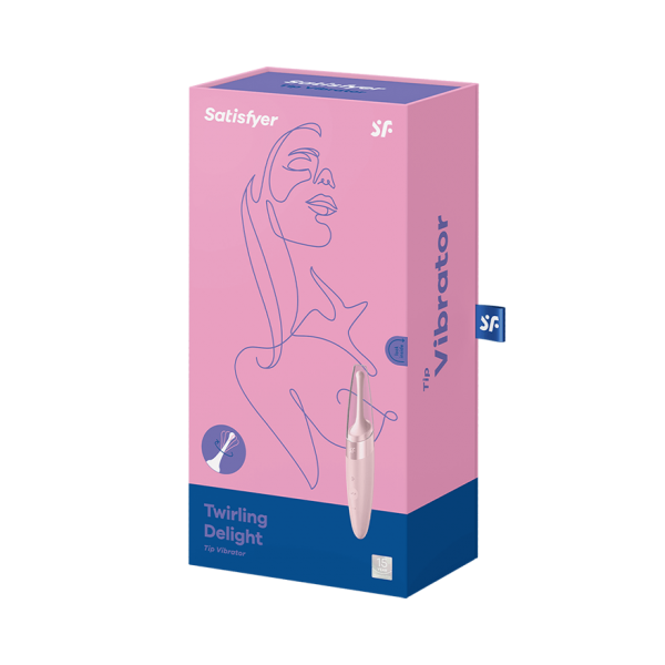 SATISFYER - VIBRATORE TWIRLING DELIGHT CLIT TIP ROSA