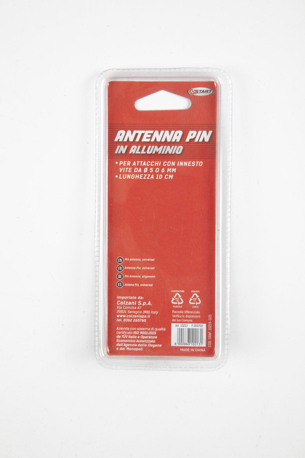START Antenna Pin in Alluminio Accessorio Originale Uso Quotidiano