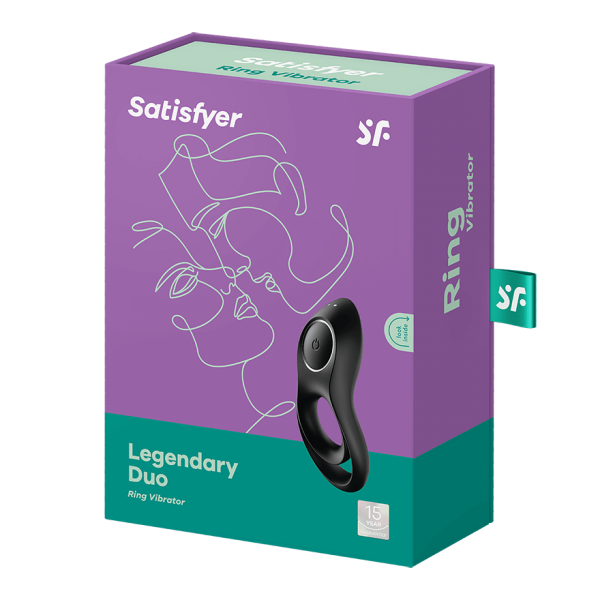 SATISFYER - VIBRATORE AD ANELLO DUO LEGGENDARIO NERO