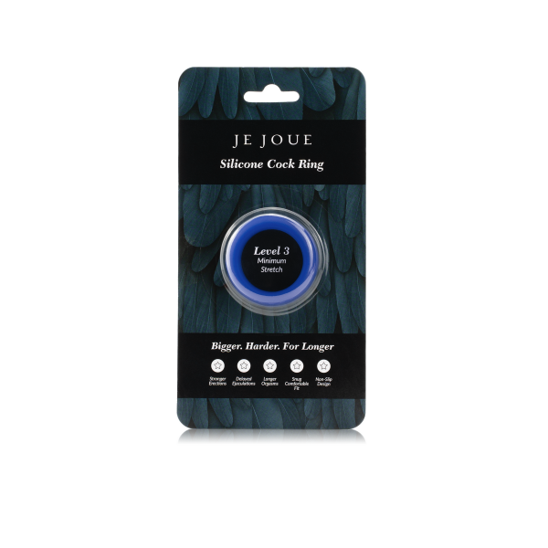 JE JOUE - ANELLO IN SILICONE BLU STRANGOLAMENTO MINIMO