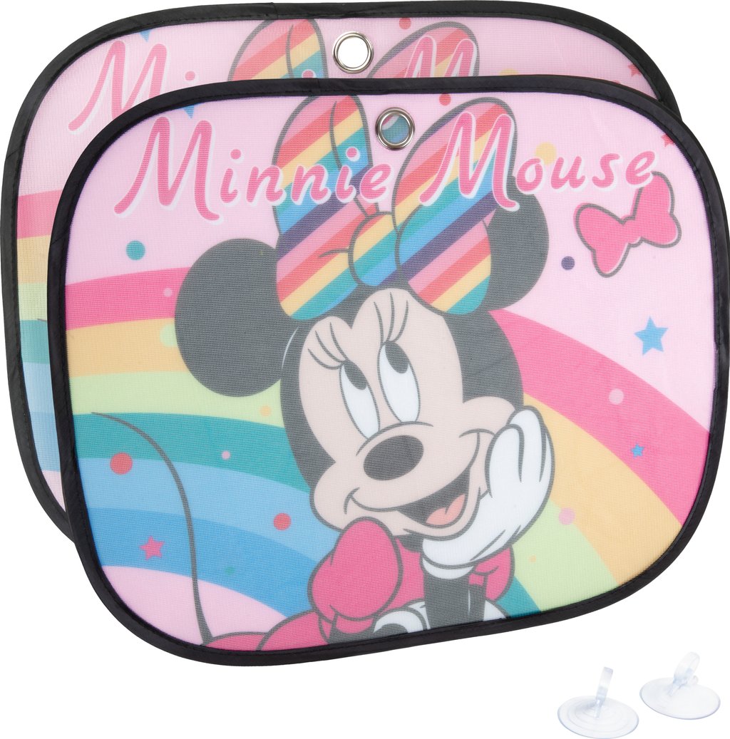 TATAWAY Disney Coppia tendine laterali parasole auto Minnie rosa 44x35cm