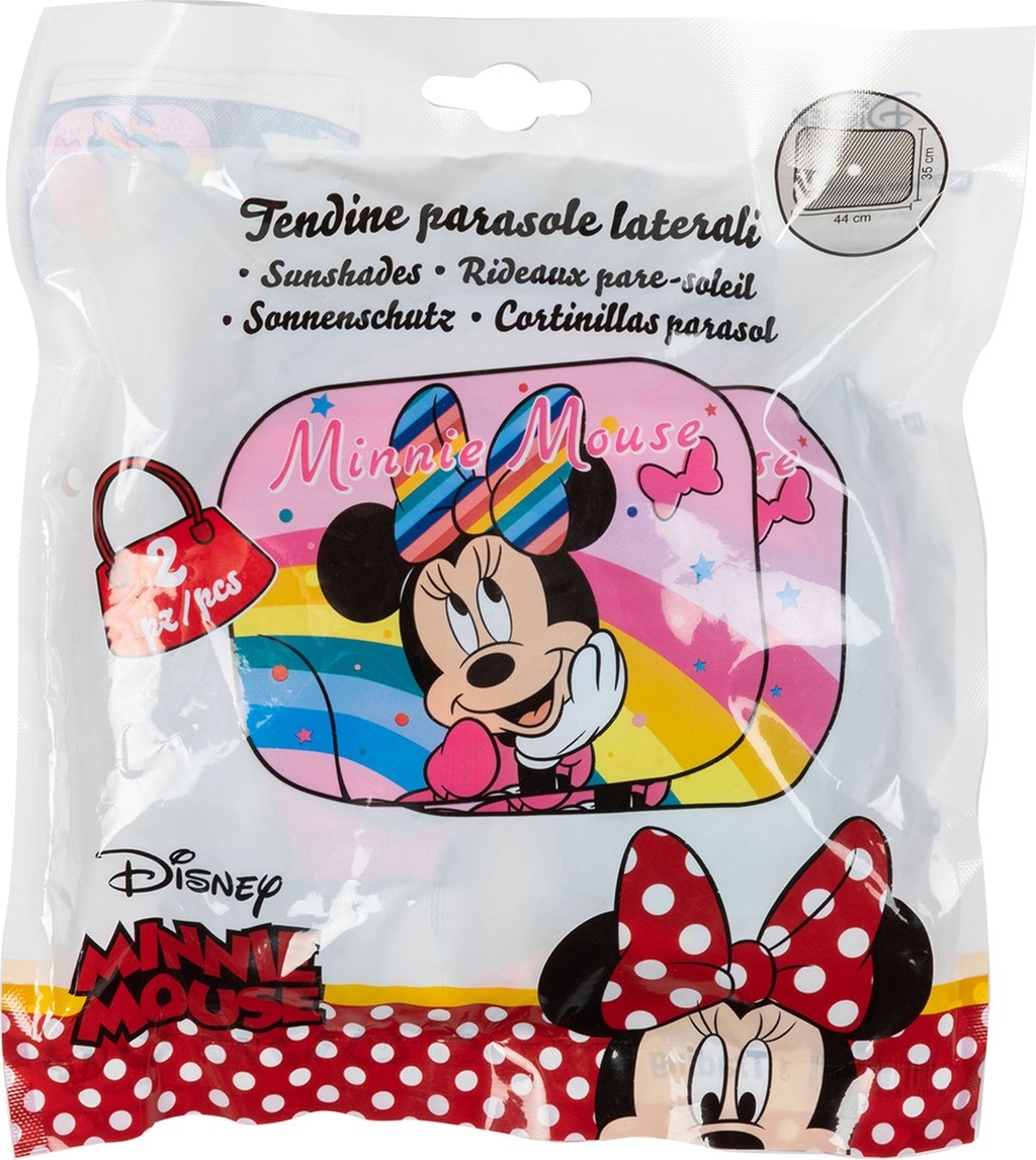 TATAWAY Disney Coppia tendine laterali parasole auto Minnie rosa 44x35cm